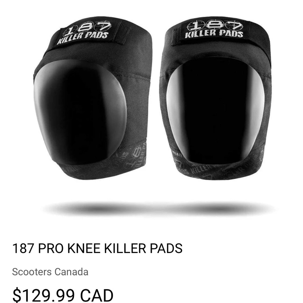 187 Killer Pads Knee Pads for Skateboarding/inline Skating BNIB size Medium
